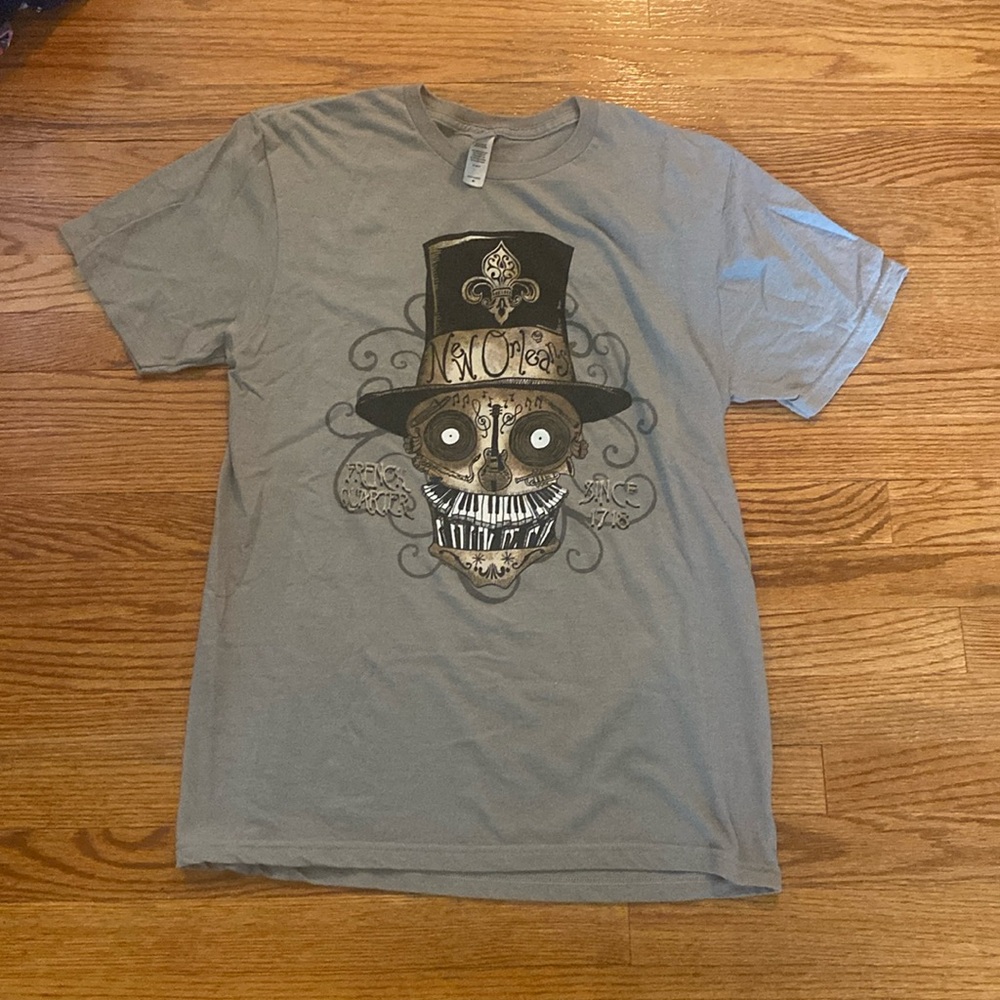 New Orleans French quarters skull t shirt